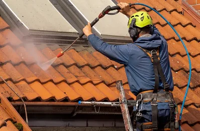 Démoussage et hydrofuge de toiture à Nibas